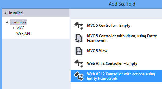 neuen Controller hinzufügen