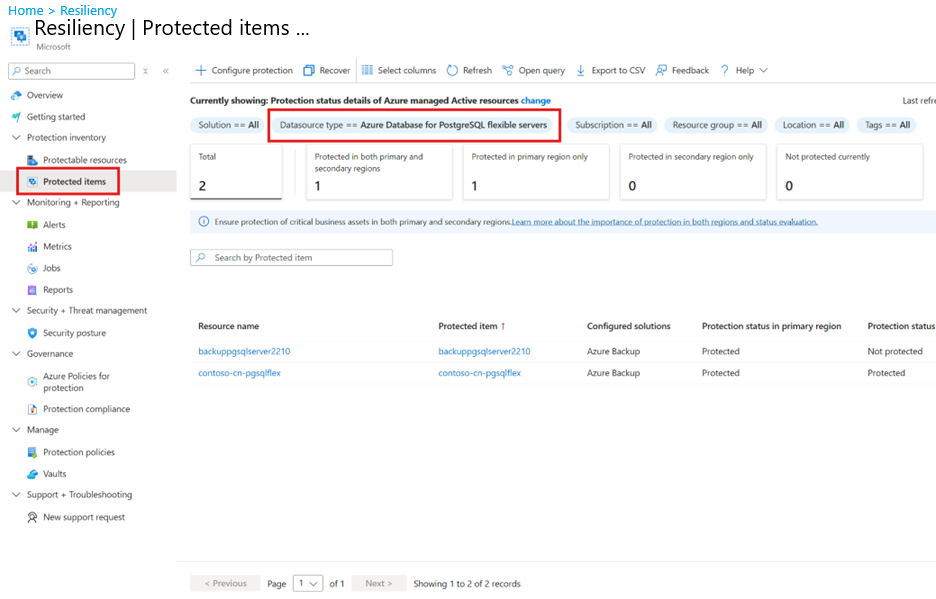 Screenshot der Auswahl des Datenquellentyps.