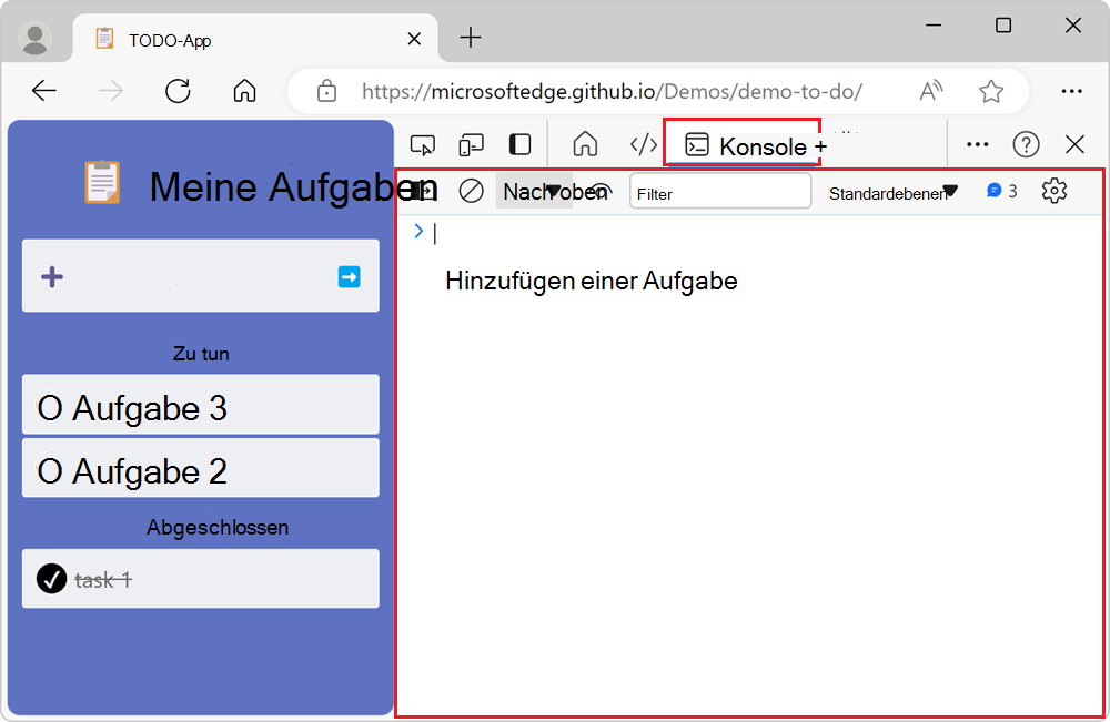Das Konsolentool