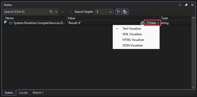 Screenshot, der zeigt, wie Sie eine Textschnellansicht öffnen.