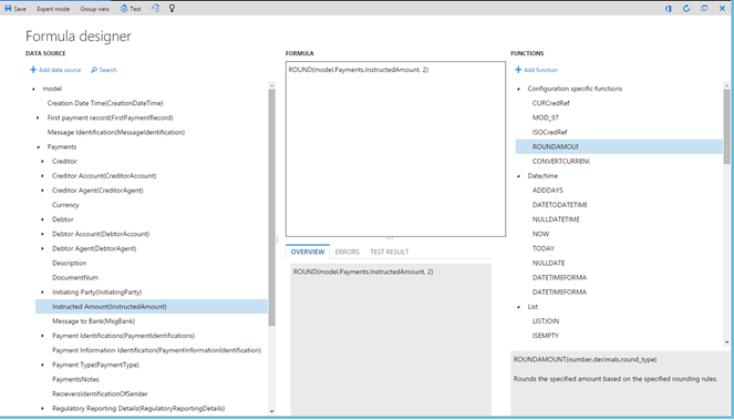 Screenshot of electronic reporting example.