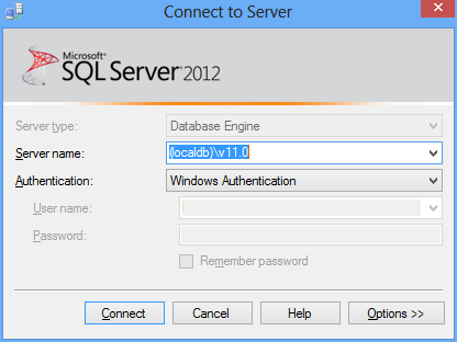 Conexión de SSMS al servidor