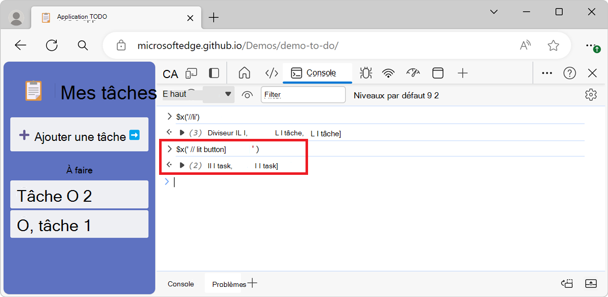 Utilisation d’un sélecteur XPath plus complexe