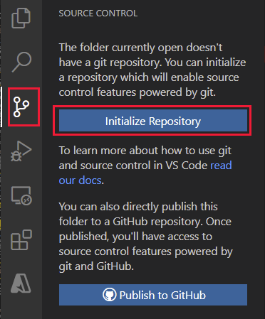 Inizializzare il repository Git