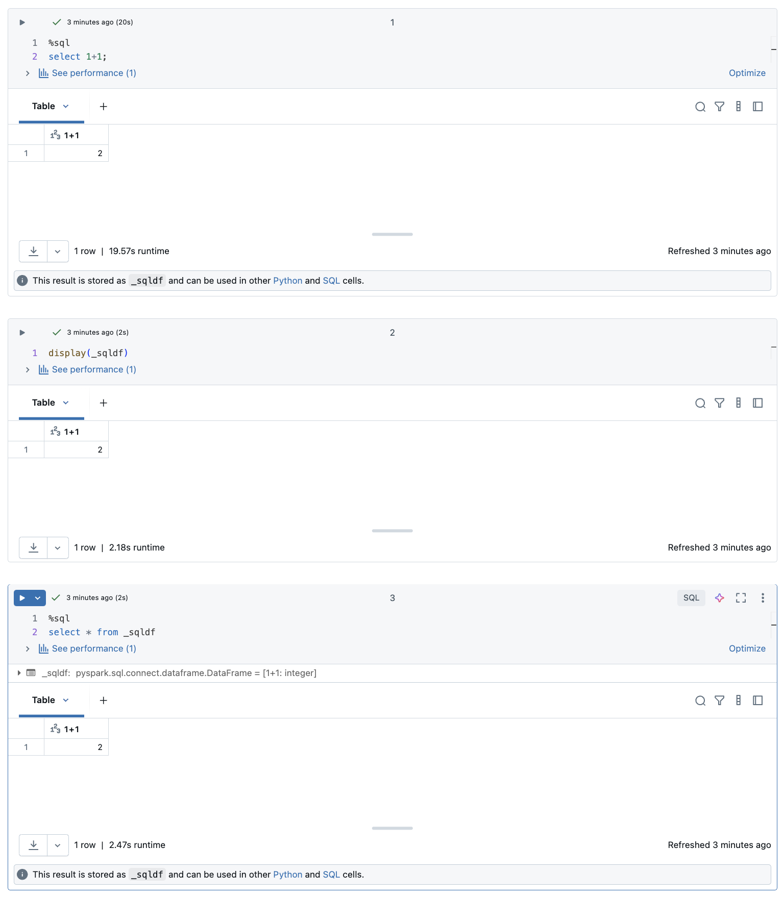 SQL 結果のデータフレーム