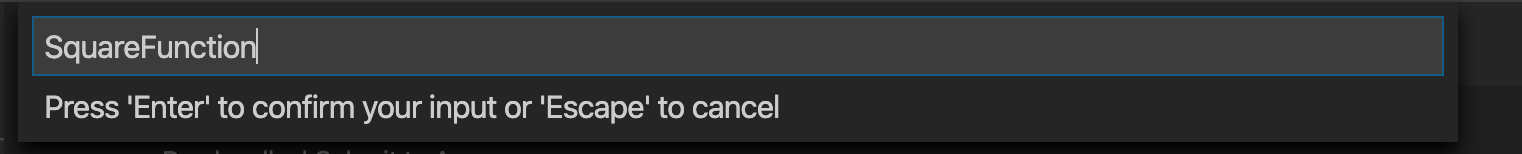 VS Code に CSharp 関数名を入力する