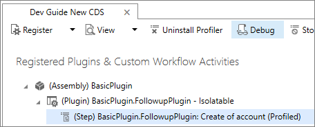 デバッグをクリックしてください。