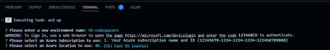 Captura de tela mostrando as solicitações de parâmetro e a solicitação para fazer login usando o navegador.