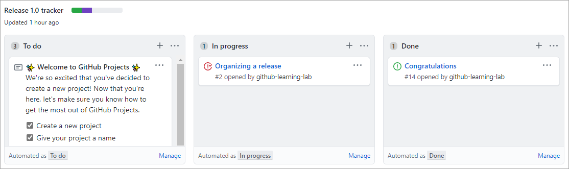 Screenshot do rastreador Release 1.0.